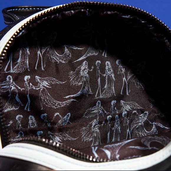 Loungefly Tim Burton Corpse Bride Emily Wedding Day Bouquet Mini Backpack - Picture 4 of 9